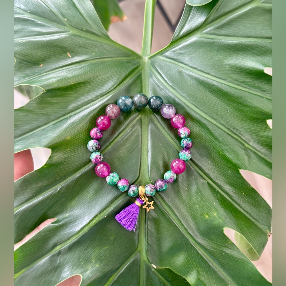 Moss Agate - Amethyst - Jade